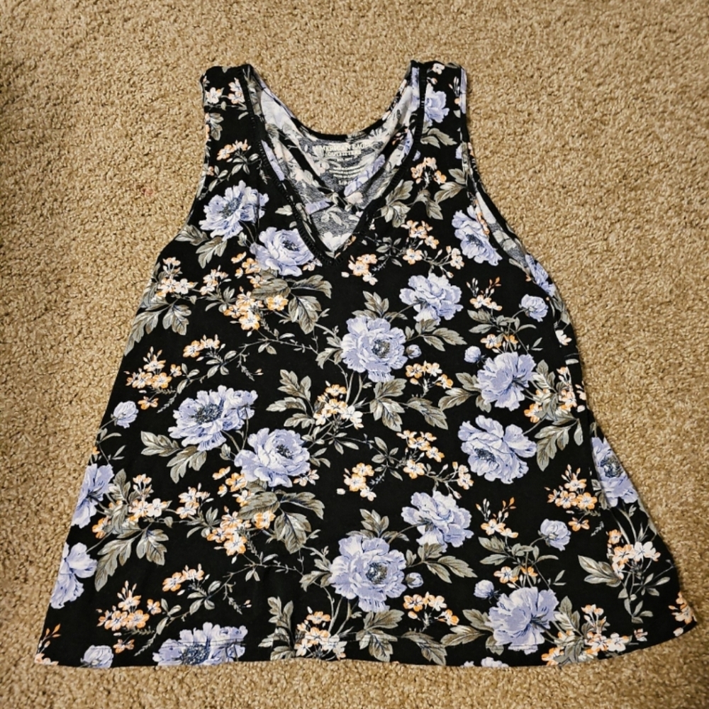 American Eagle floral tank top size small